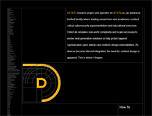 Tablet Screenshot of deter-project.org